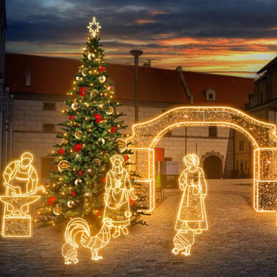 Český Krumlov - Light park